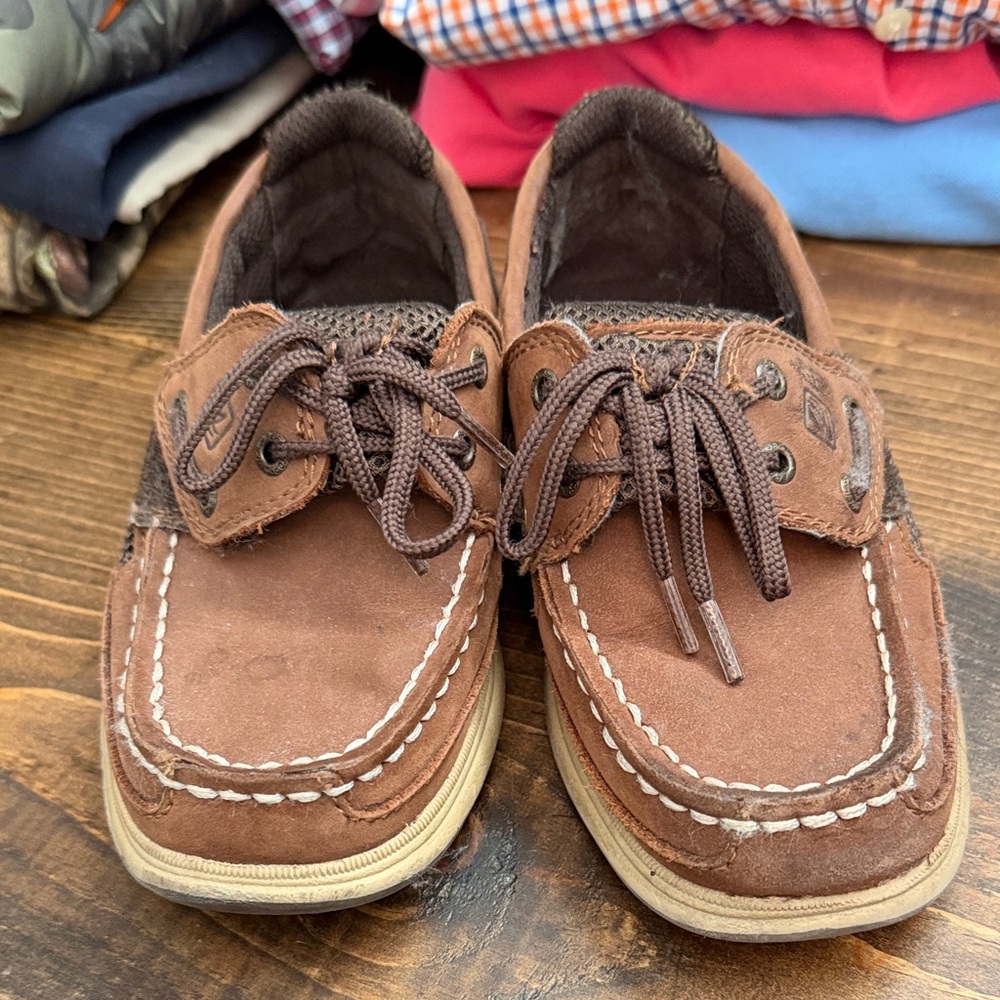 Sperry Kids Brown Moccasins